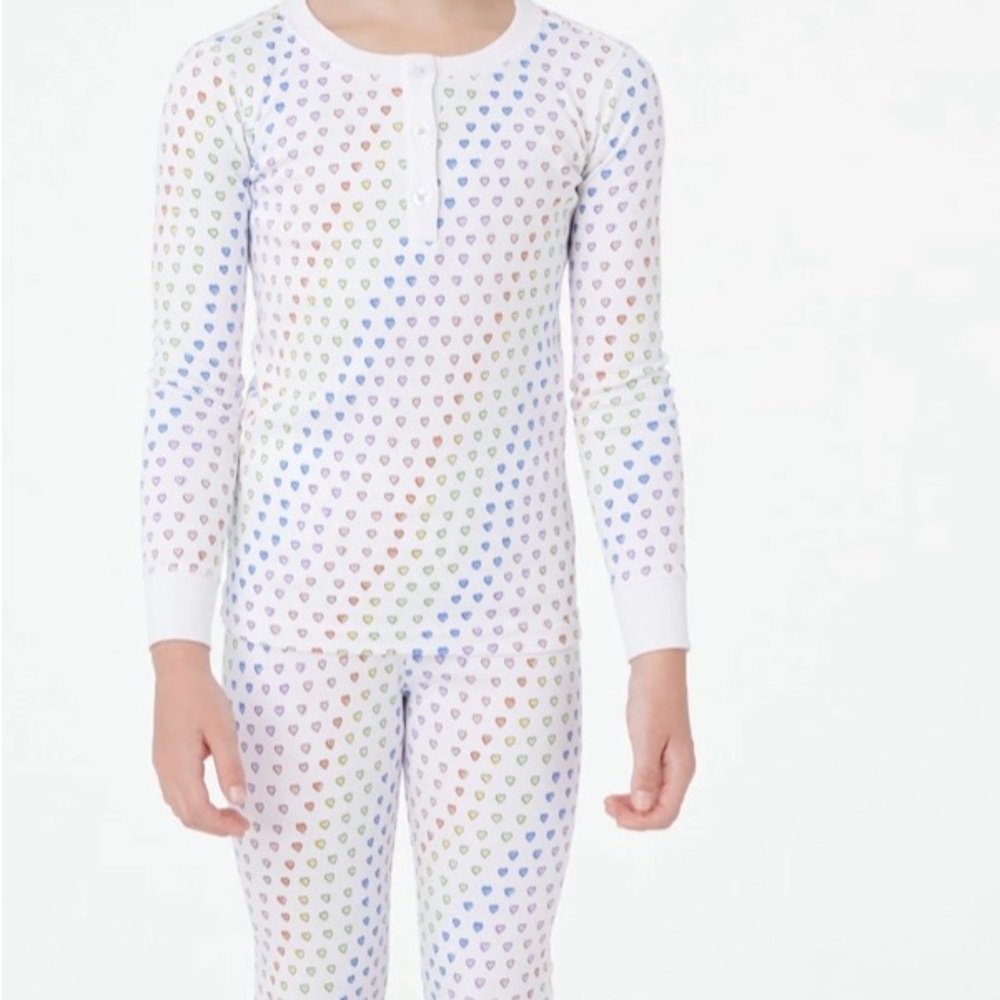 Roller Rabbit Multicolor Heart Kids Pajama Set